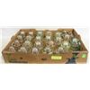 Image 1 : LARGE FLAT OF CLEAR GLASS INSULATORS