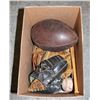 Image 1 : LOT OF VINTAGE SPORTING EQUIPMENT , GLOVES