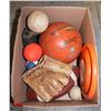 Image 1 : VINTAGE SPORTING EQUIPMENT WITH COOPER BALL