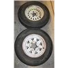 Image 1 : 2 ST175/80R13 TRAILER TIRES
