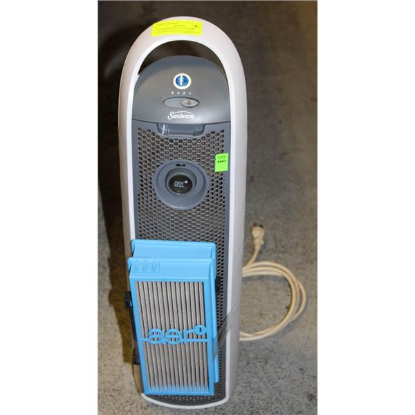 SUNBEAM AER1 AIR PURIFIER W/(2)REPLACEMENT FILTERS