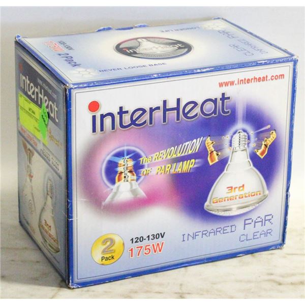 NEW 2X INTERHEAT PAR LAMPS