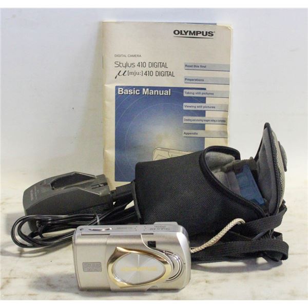 OLYMPUS STYLUS 410 DIGITAL CAMERA W/ ACCESS.