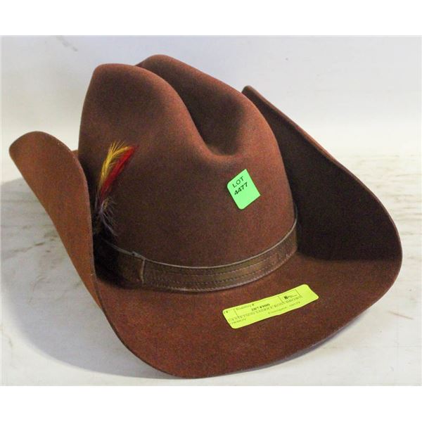 7.1/4 STETSON SADDLE ROSS BROWN COWBOY