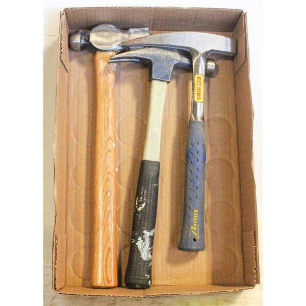 SPECIALTY HAMMERS- LOT OF 3 ASSORTED