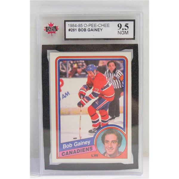 BOB GAINEY KSA 9.5 NEAR GEM MINT 1984-85