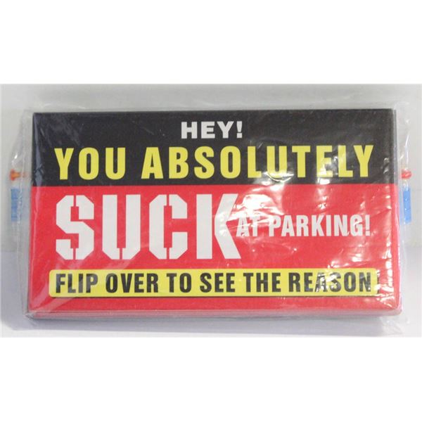 25 YOU SUCK AT PARKING CARDS