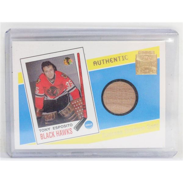 TONY ESPOSITO STADIUM SEAT CARD