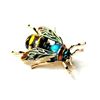 Image 1 : 9)  GOLD TONE WITH ENAMEL BUMBLEBEE