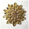 Image 1 : 14)   GOLD TONE WITH GOLDEN YELLOW SUN-