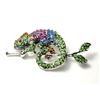 Image 1 : 10)  SILVER TONE WITH MULTI COLORED