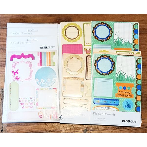 2)  NEW, 10 PACKAGES OF KAISER CRAFT PRE-
