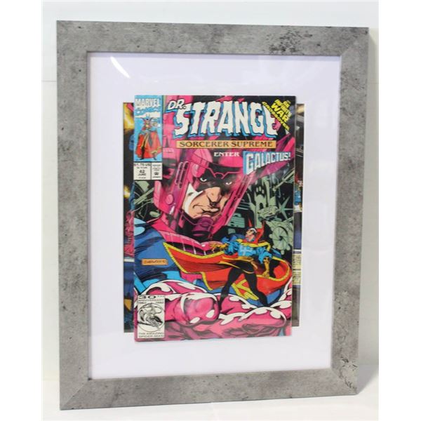 12.5"X15.5" DR. STRANGE COMIC BOOK FRAMED