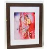 Image 1 : 12.5"X15.5" ALICE COOPER FRAMED PICTURE