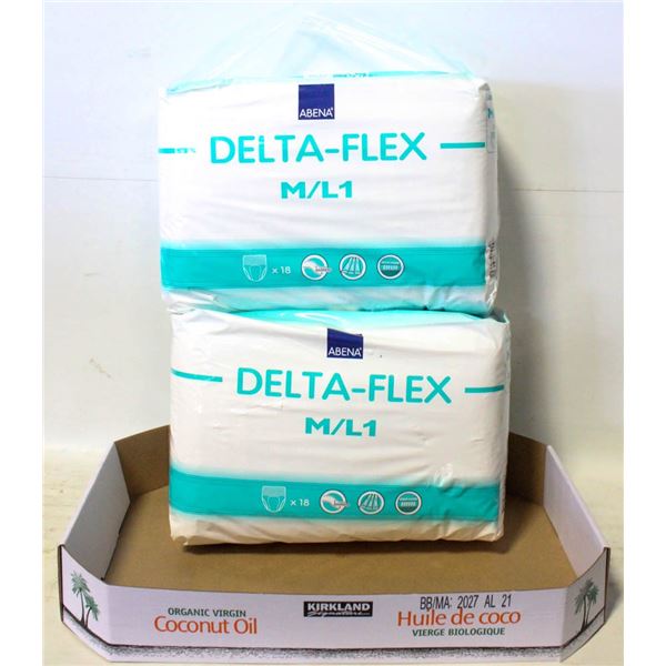 NEW 2 PACKS ABENA DELTA FLEX M/L1 PROTECTIVE