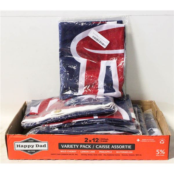 10 3'X5' BARSTOOL SPORTS FLAGS