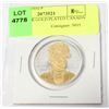 Image 1 : 2007 SILVER GOLD PLATED CANADA $1 PR COIN