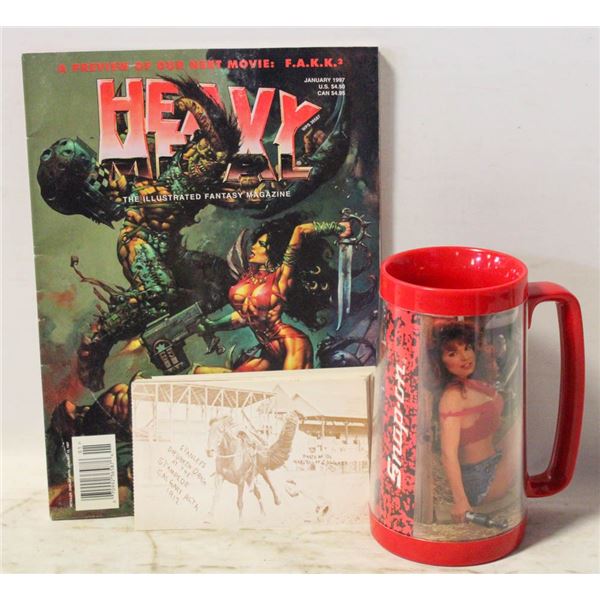 SNAP ON TOOLS MUG, HEAVY METAL MAG, 1912