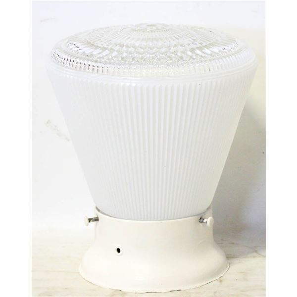 LIGHT FIXTURE- HARD WIRED- FROSTED GLASS