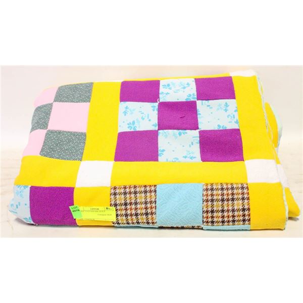 75"X64" PATCHWORK QUILT