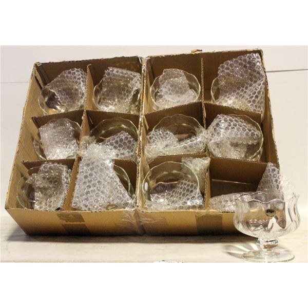 12 GLASS SERVING DISHES