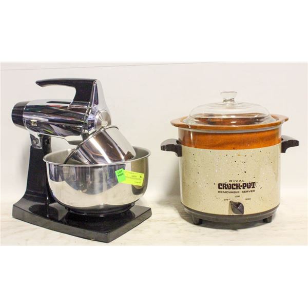 SUNBEAM MIXMASTER & CROCK POT
