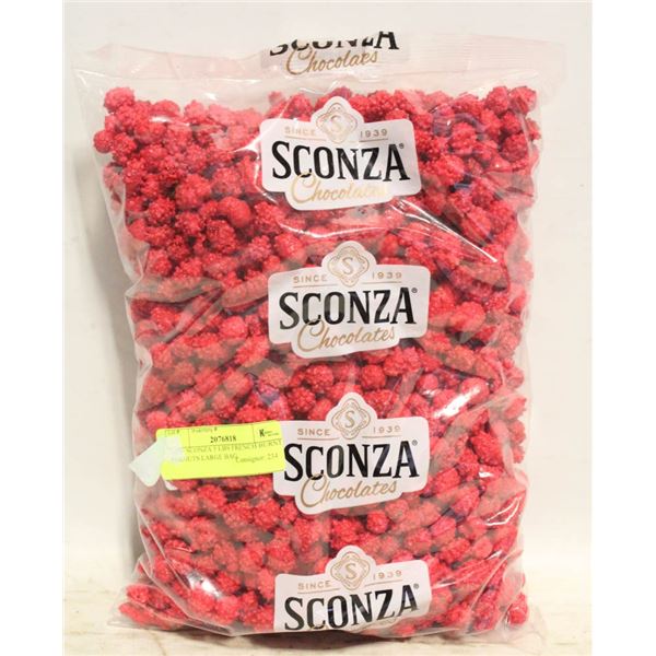 NEW SCONZA 5 LBS FRENCH BURNT PEANUTS LARGE BAG