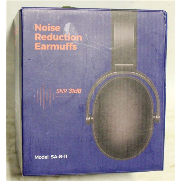 NEW NOISE REDUCTION EAR MUFFS SNR 31DB MODEL SA-8-