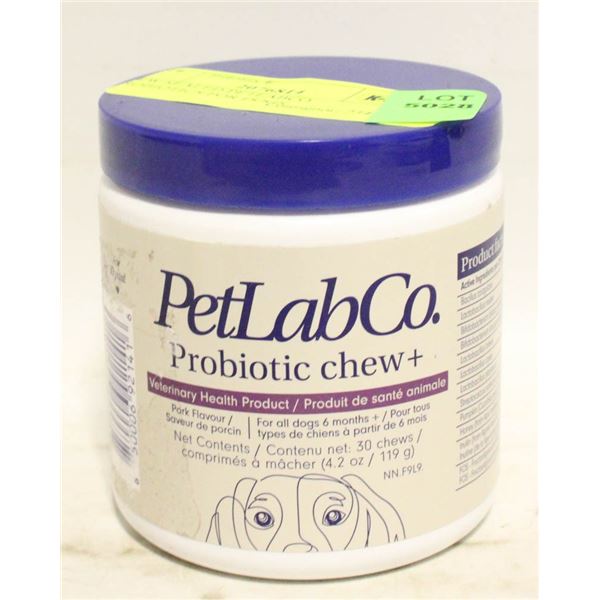 NEW SEALED PETLABCO. PROBIOTICS FOR DOGS