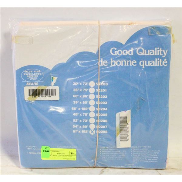 2 NEW TABLE CLOTHS 81"X102"