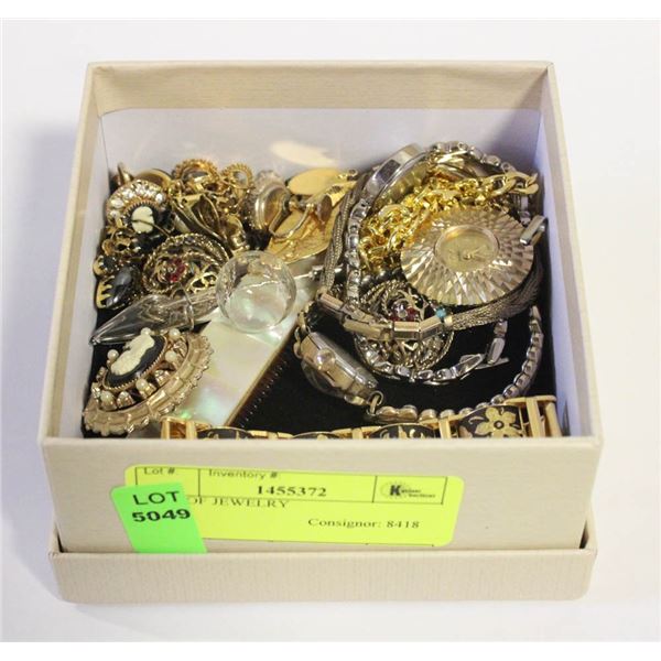 BOX OF JEWELRY