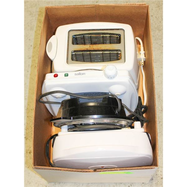 TOASTER /GRILLING MACHINE & 2 COOK TOPS