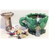 Image 1 : 7 PIECE GARDEN DECOR WITH 5 GNOMES