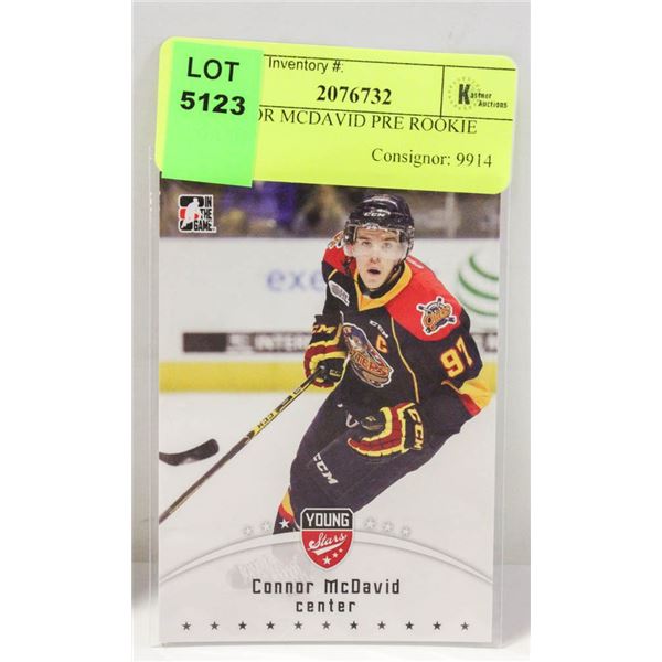 CONNOR MCDAVID PRE ROOKIE CARD