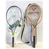 Image 1 : 2 VINTAGE TENNIS RACKETS WITH CASES