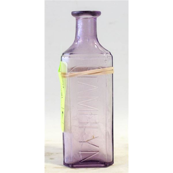 PURPLE MEDICINE BOTTLE (TAMBLYN) NO CHIPS