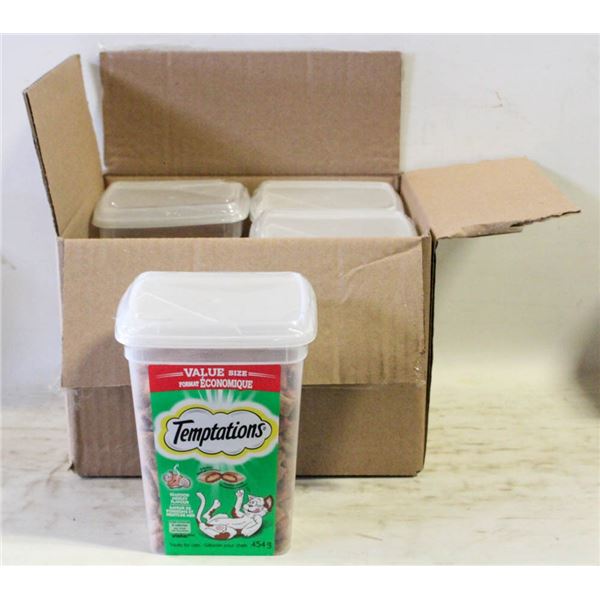 NEW CASE OF 4 PACKS OF WHISKAS TEMPTATIONS CAT