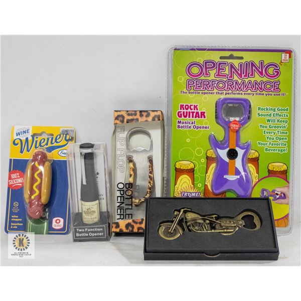 NEW NOVELTY BOTTLE OPENERS