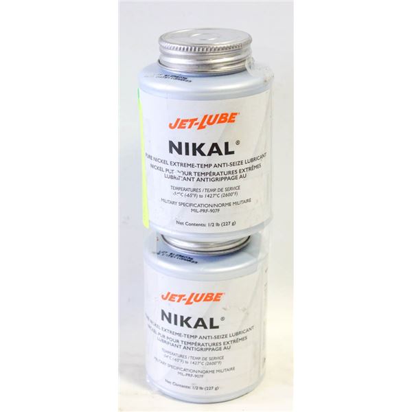 2 JET-LUBE NIKAL EXTREME TEMP LUBE. 1/2LB