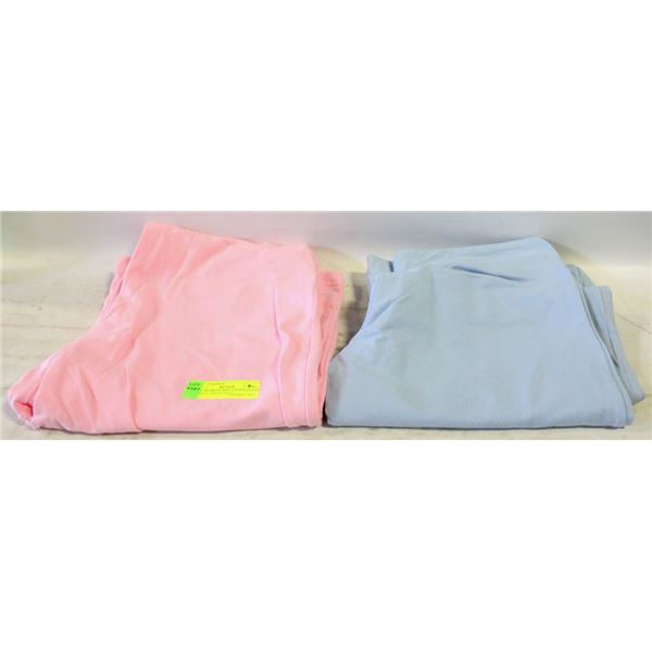 NEW WOMEN'S BELLA YOGA PANTS 1PINK 1LTBLUE SIZE L
