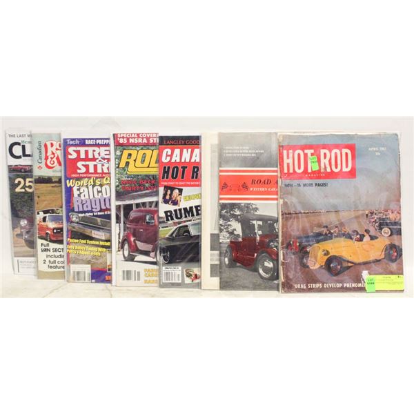LOT OF 7 ASSORTED CAR MAGAZINES FROM DIFFERENT YEA