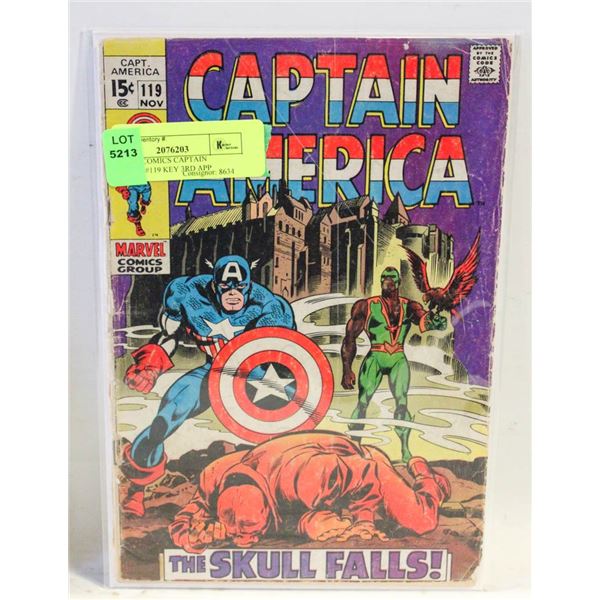 MARVEL COMICS CAPTAIN AMERICA #119 KEY 3RD APP