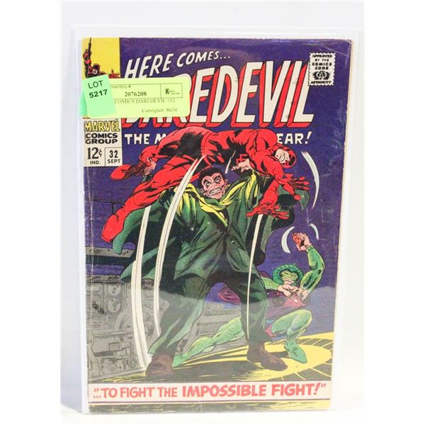MARVEL COMICS DAREDEVIL #32 1967