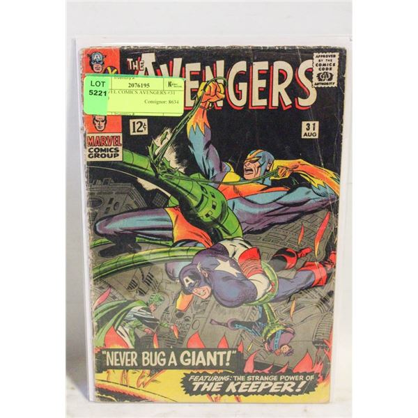 MARVEL COMICS AVENGERS #31 (1966)
