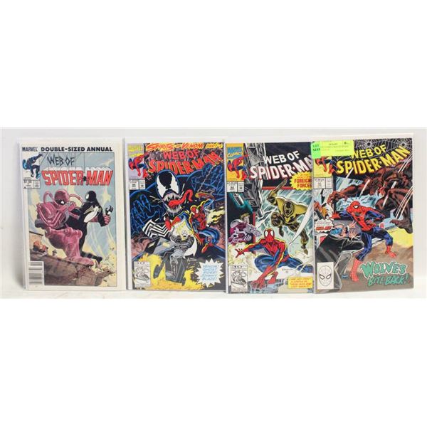 MARVEL COMICS WEB OF SPIDER MAN #51,92,95