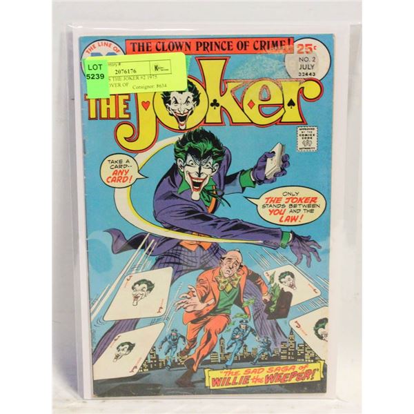 DC COMICS THE JOKER #2 1975 (ICONIC COVER OF