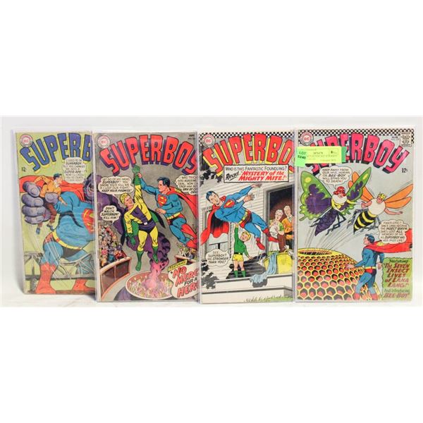 DC COMICS SILVER AGE SUPERBOY #127,137,141,142