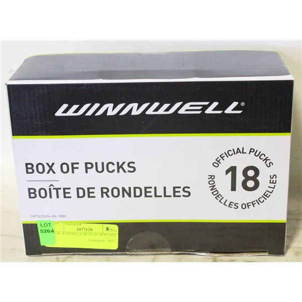 NEW WINNWELL BOX OF 18 PUCKS