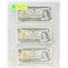 Image 1 : LOT OF 3 $1 DOLLAR BILLS