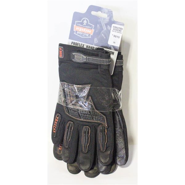 2 PAIRS EGODYNE IMPACT GLOVES. 2XL